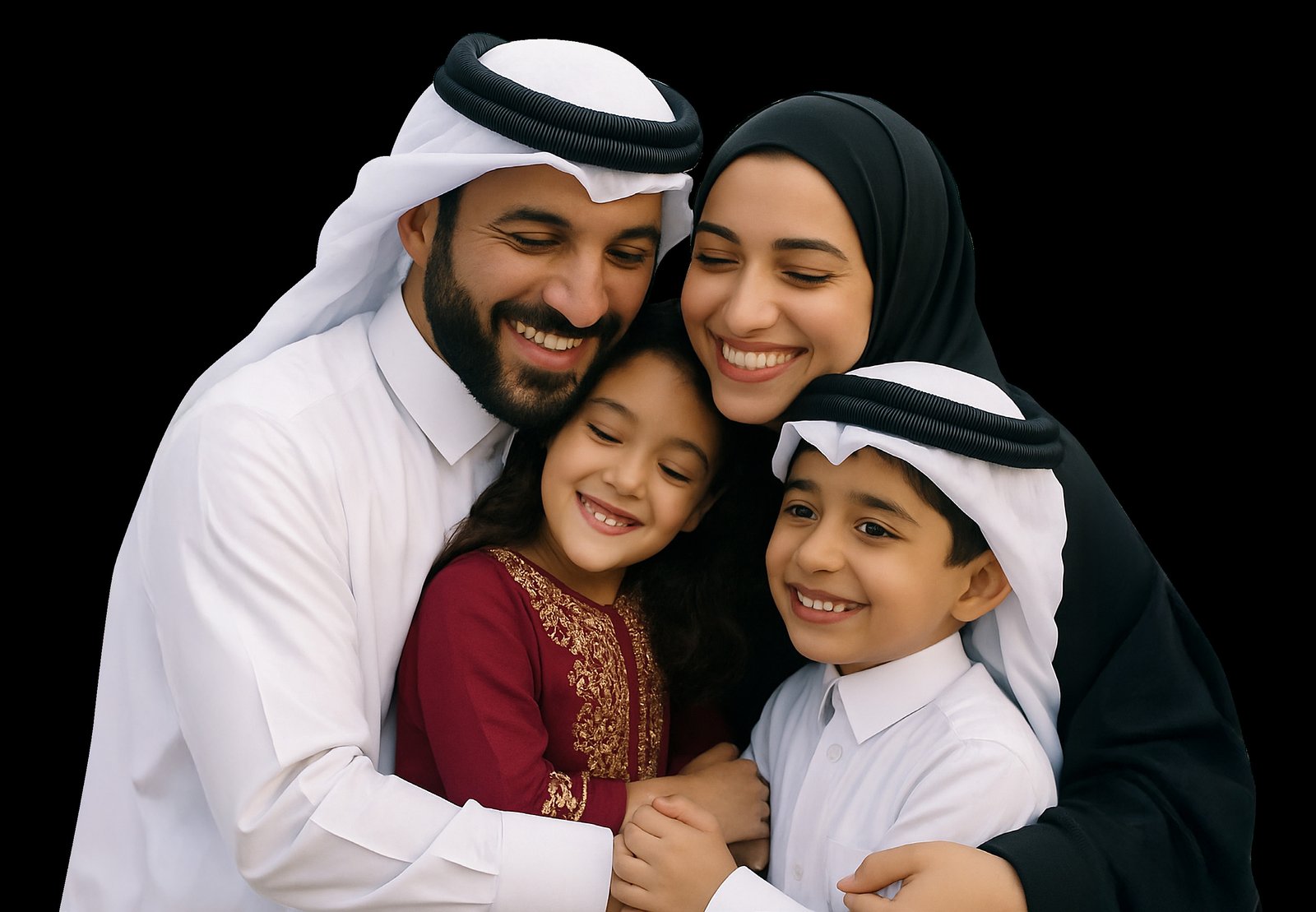 A family, on the balance.